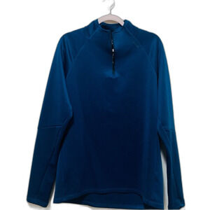 Skora men’s blue half zip performance running long sleeve pullover size medium
